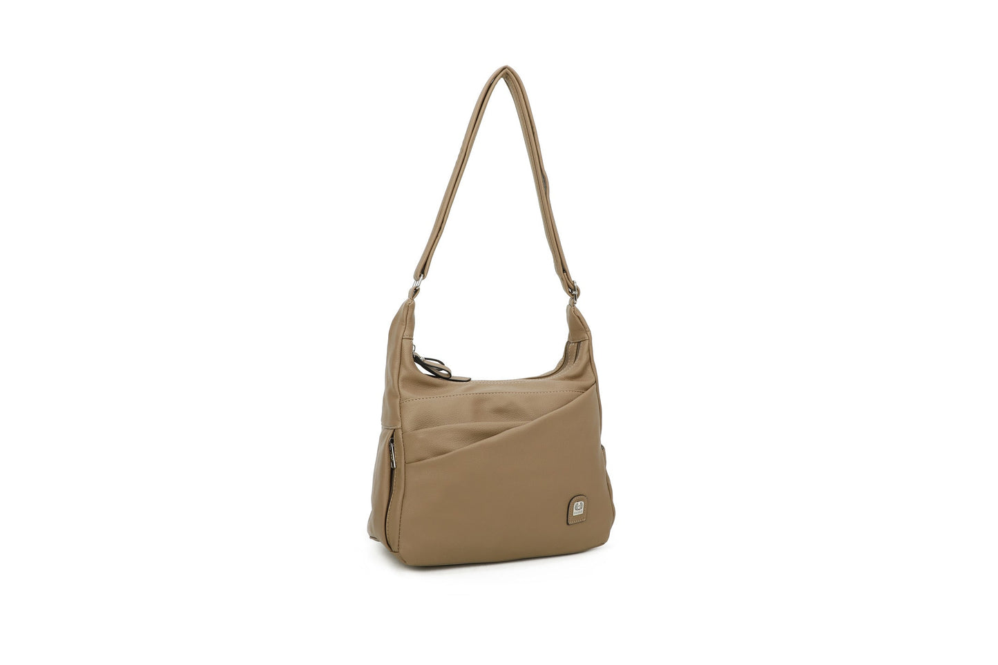 GESSY MULTI-LAYER BUSINESS CROSSBODY BAG IN APRICOT