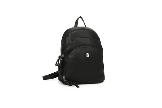 GESSY MULTI-LAYER BACKPACK IN BLACK