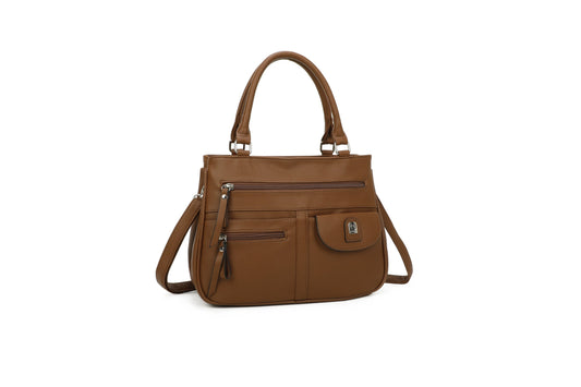 GESSY BUSINESS HANDBAG IN BROWN