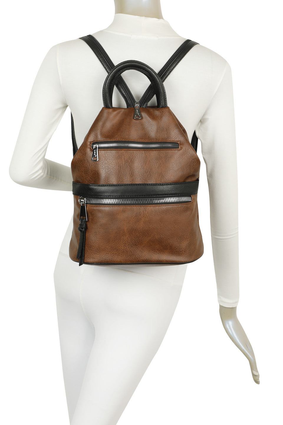 GESSY MEN'S DOUBLE-ROW FRONT ZIP BAG