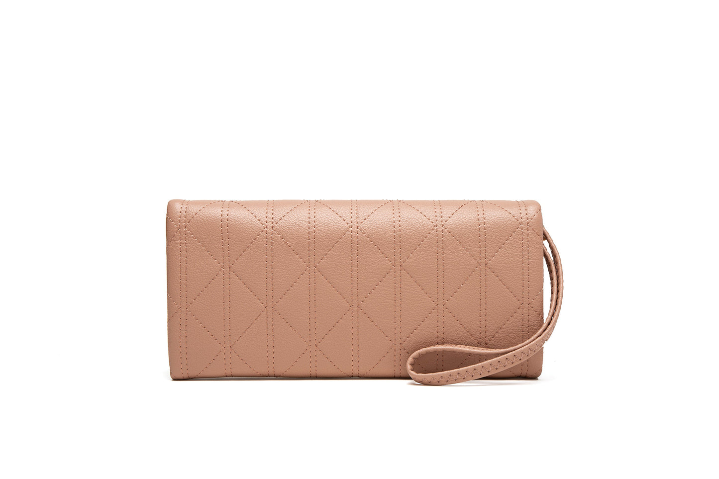 GESSY MESH PATTERNED FLAP PURSE IN COFFEE
