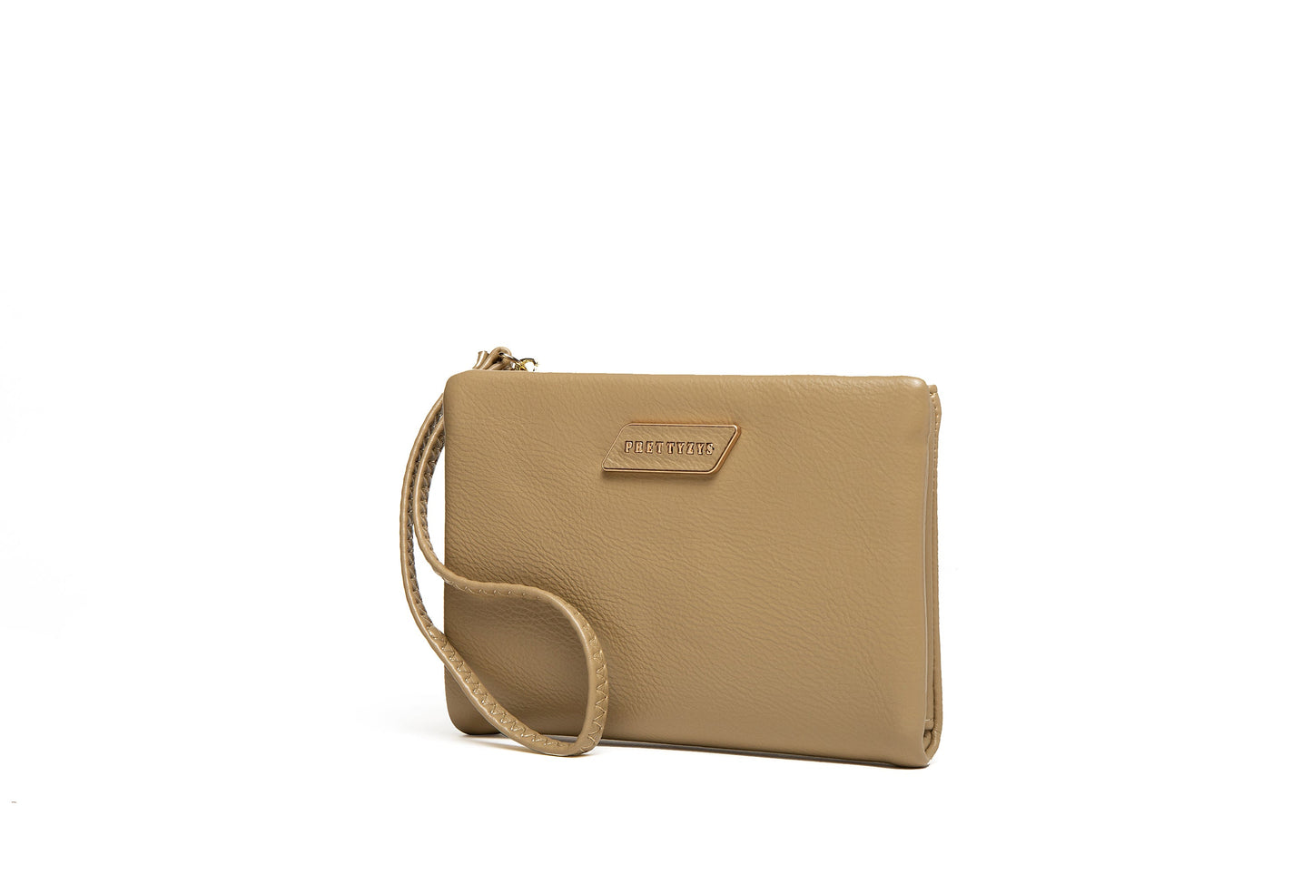 GESSY RECTANGULAR CLUTCH PURSE IN APRICOT