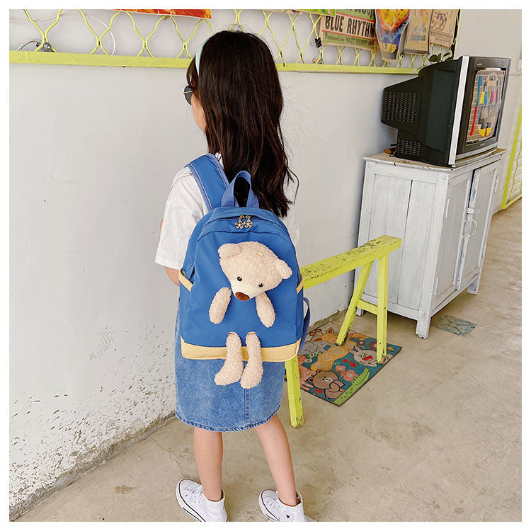 GESSY TEDDY BEAR KIDS BACKPACK IN BLUE