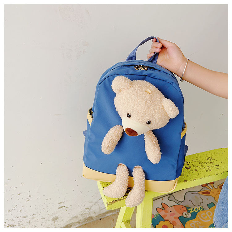 GESSY TEDDY BEAR KIDS BACKPACK IN BLUE