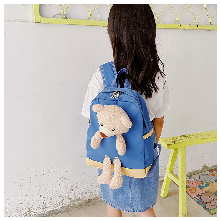 GESSY TEDDY BEAR KIDS BACKPACK IN BLUE