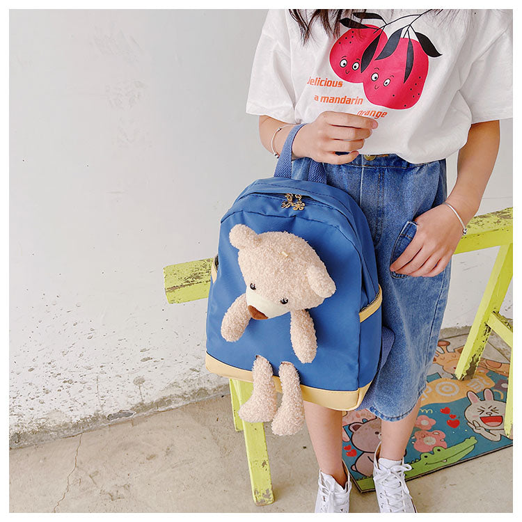GESSY TEDDY BEAR KIDS BACKPACK IN BLUE