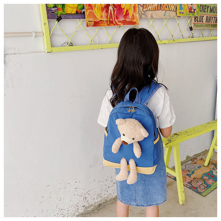 GESSY TEDDY BEAR KIDS BACKPACK IN BLUE