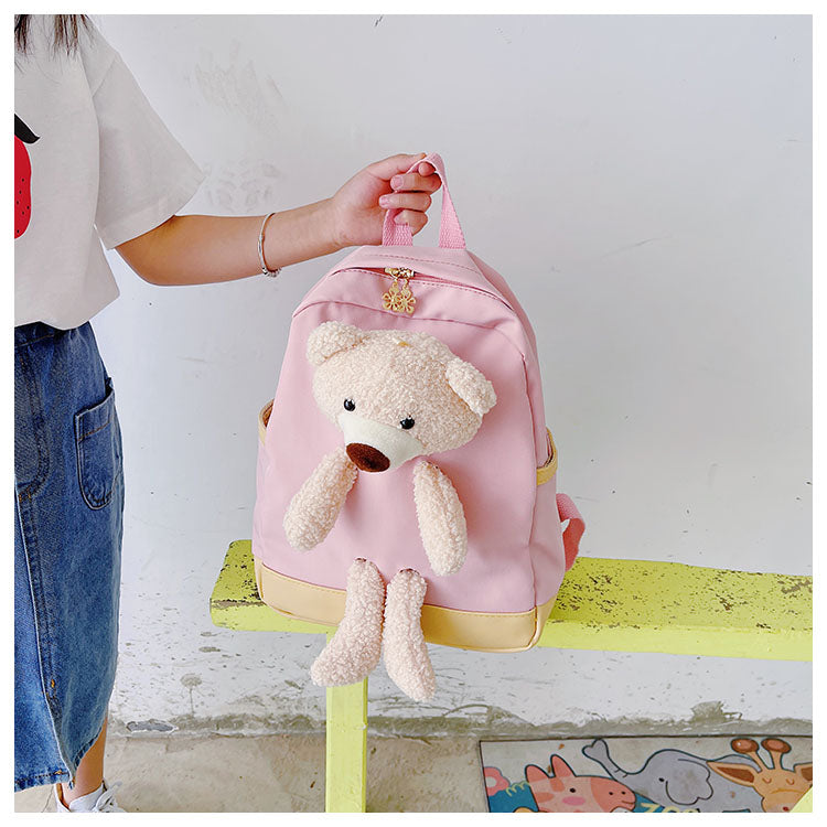 GESSY TEDDY BEAR KIDS BACKPACK IN PINK