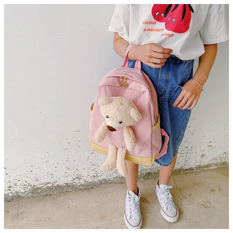 GESSY TEDDY BEAR KIDS BACKPACK IN PINK
