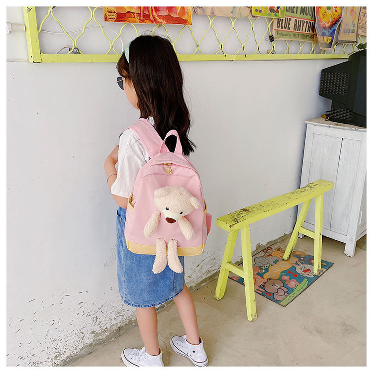 GESSY TEDDY BEAR KIDS BACKPACK IN PINK