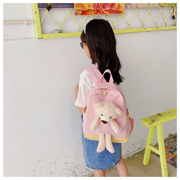 GESSY TEDDY BEAR KIDS BACKPACK IN PINK