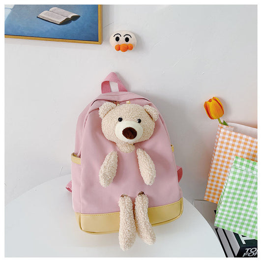 GESSY TEDDY BEAR KIDS BACKPACK IN PINK