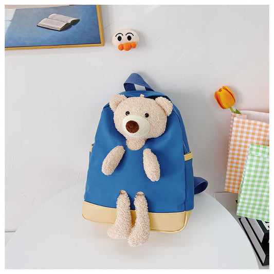 GESSY TEDDY BEAR KIDS BACKPACK IN BLUE