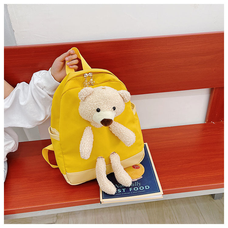 GESSY TEDDY BEAR KIDS BACKPACK IN YELLOW
