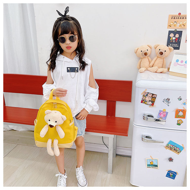 GESSY TEDDY BEAR KIDS BACKPACK IN YELLOW
