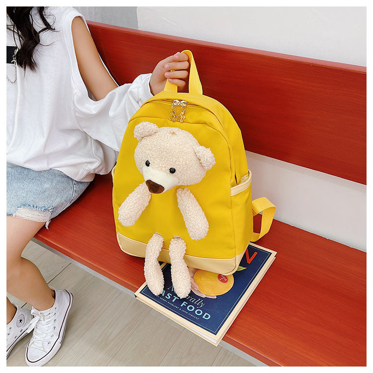 GESSY TEDDY BEAR KIDS BACKPACK IN YELLOW