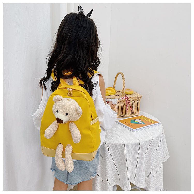 GESSY TEDDY BEAR KIDS BACKPACK IN YELLOW