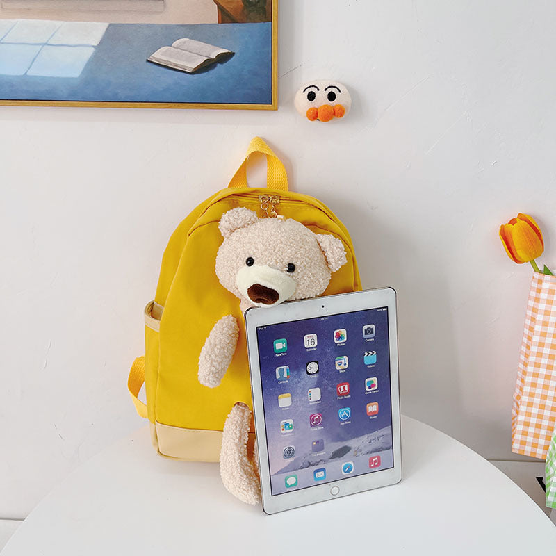 GESSY TEDDY BEAR KIDS BACKPACK IN PINK