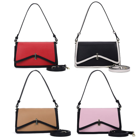 GESSY STRIPED EDGE LINEN BAG