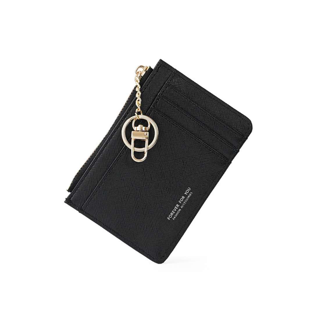 GESSY MULTI-LAYER CARD HOLDER WITH KEY RING