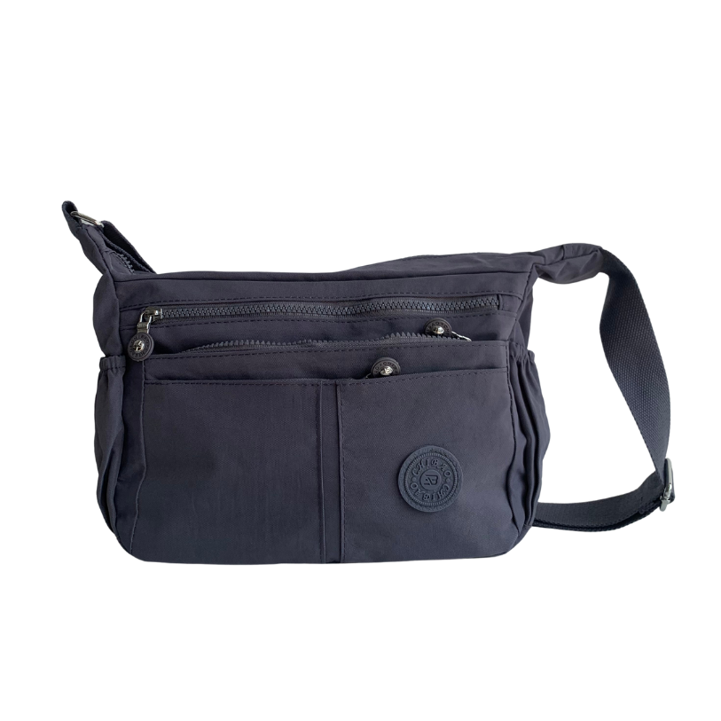 GESSY NYLON MULTIFUCTIONAL CROSSBODY BAG IN GREY