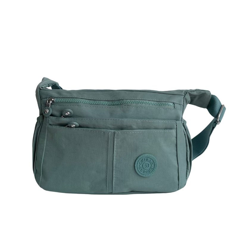 GESSY NYLON MULTIFUCTIONAL CROSSBODY BAG IN GREEN