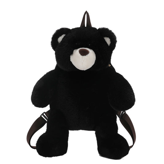GESSY KID BACKPACK BEAR DOLL IN BLACK