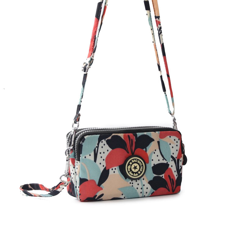 GESSY NYLON CROSSBODY BAG MULTIPLE PATTERNS