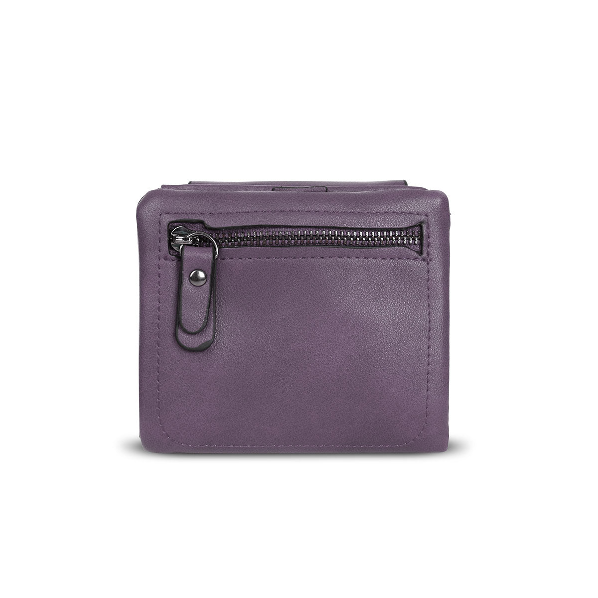 GESSY SMALL SQUARE COIN PURSE IN PURPLE