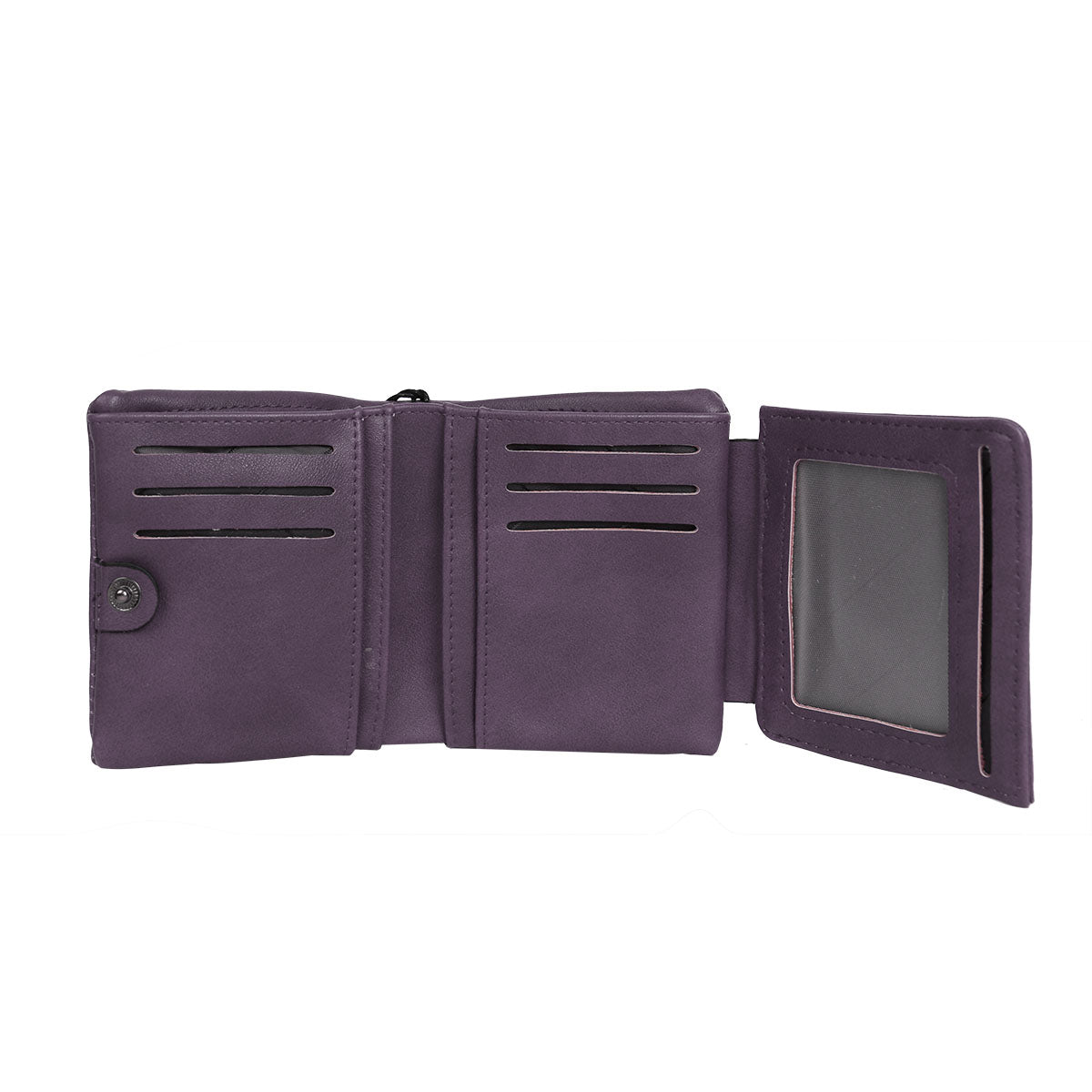 GESSY SMALL SQUARE COIN PURSE IN PURPLE