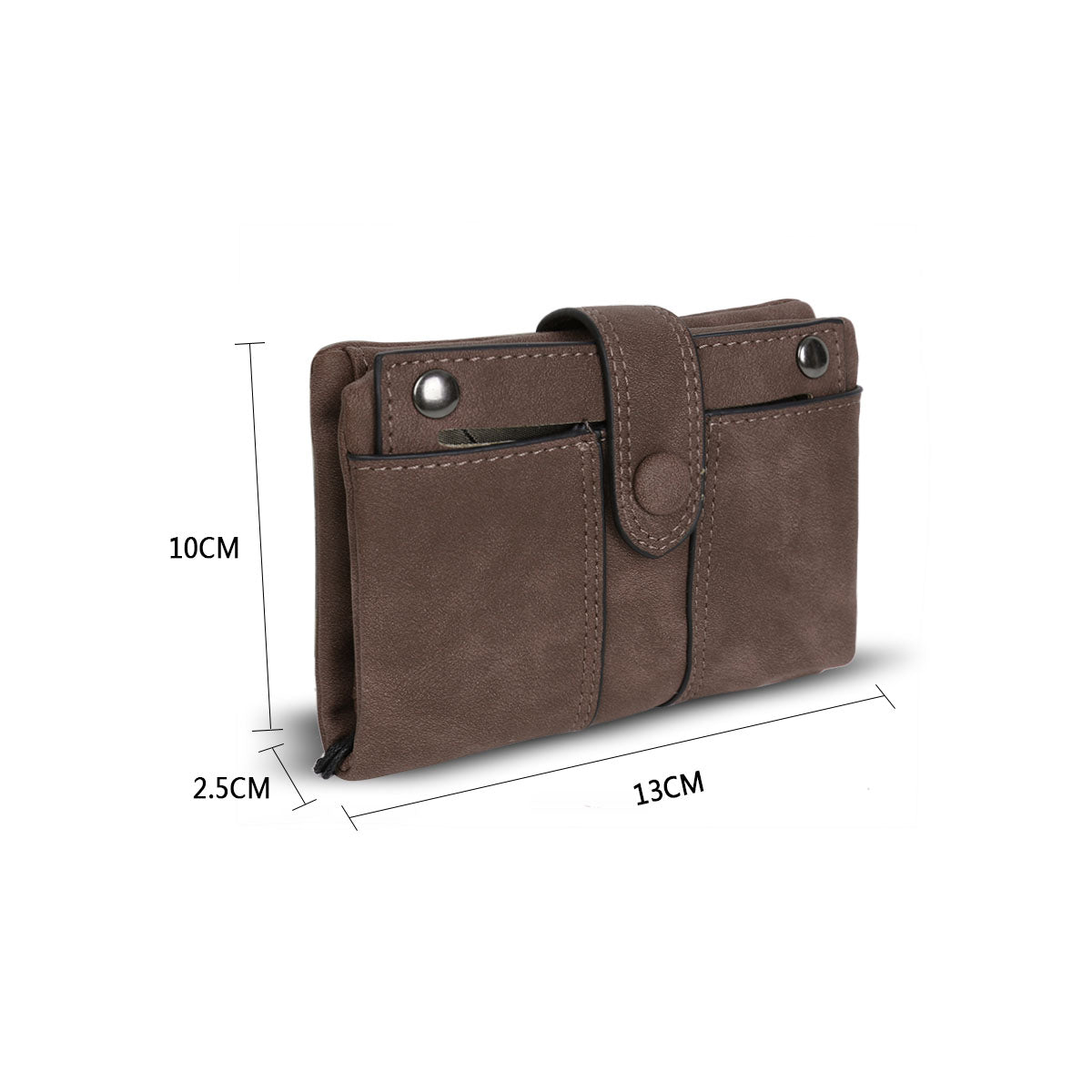 GESSY MULTIFUCTIONAL PURSE WITH CARD HOLDER IN COFFEE