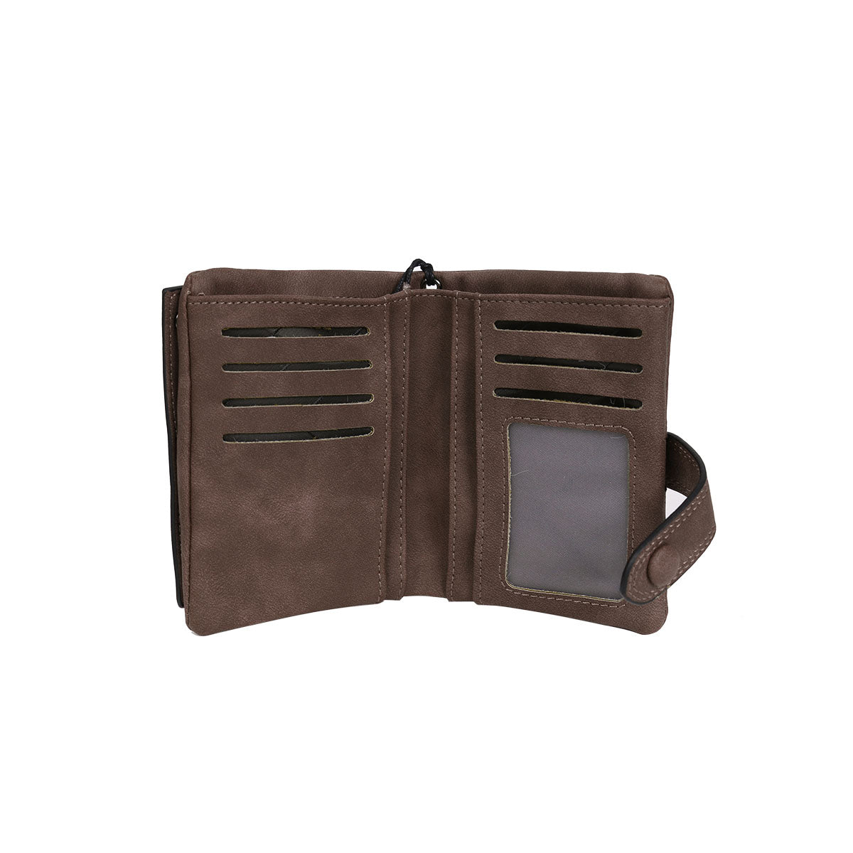 GESSY MULTIFUCTIONAL PURSE WITH CARD HOLDER IN COFFEE