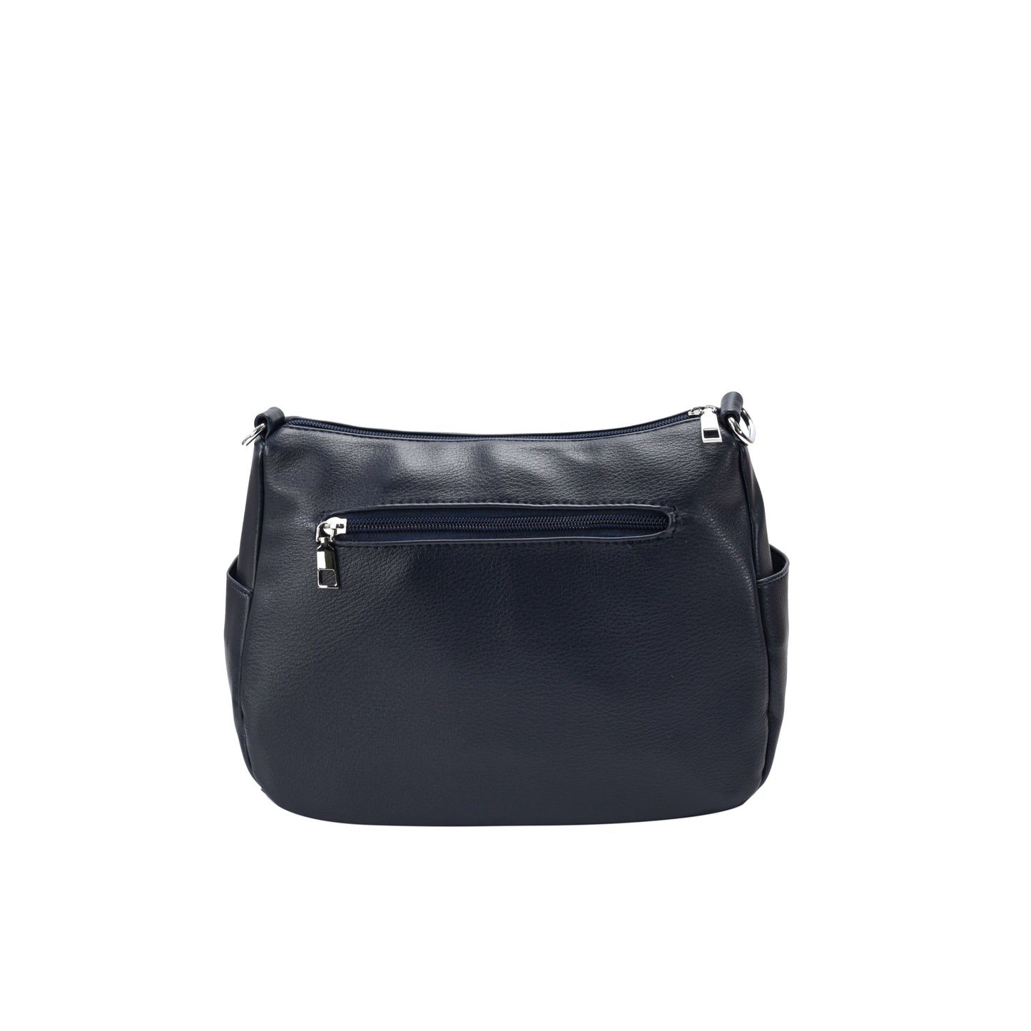 GESSY MULTI-LAYER FRONT ZIP CROSSBODY BAG IN BLUE