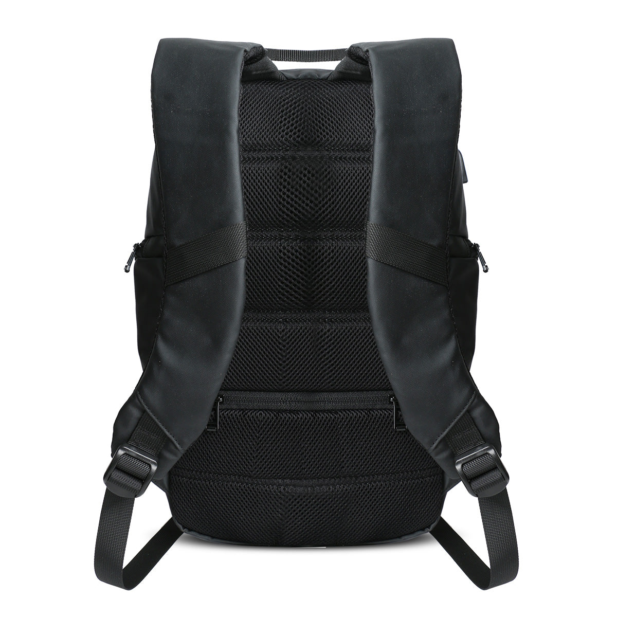 DSUK FRONT CONCEALED ZIP BACKPACK IN RED WITH USB CHARGING PORT