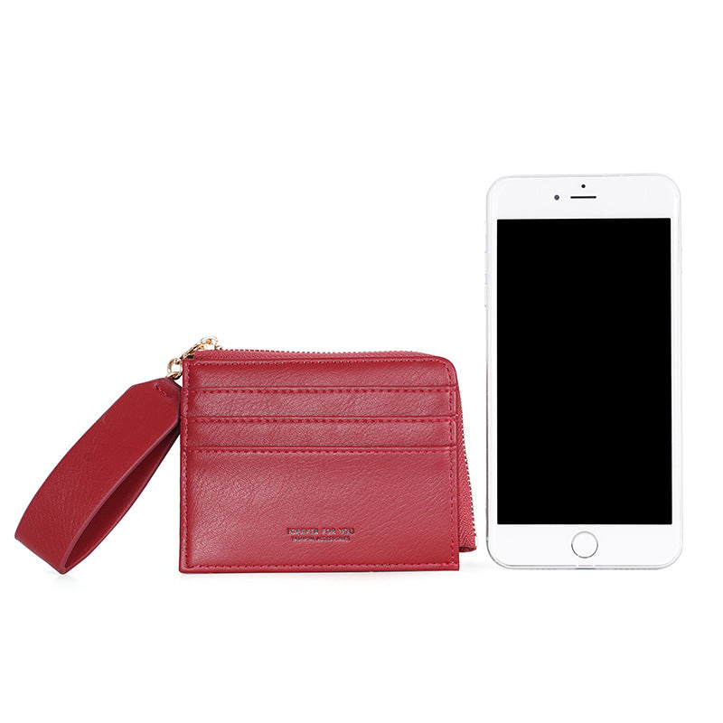 GESSY MULTI-LAYER CARD HOLDER WITH WIDE LANYARD IN PINK
