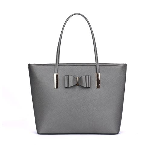 GESSY BOW TIE DECOR TOTE BAG