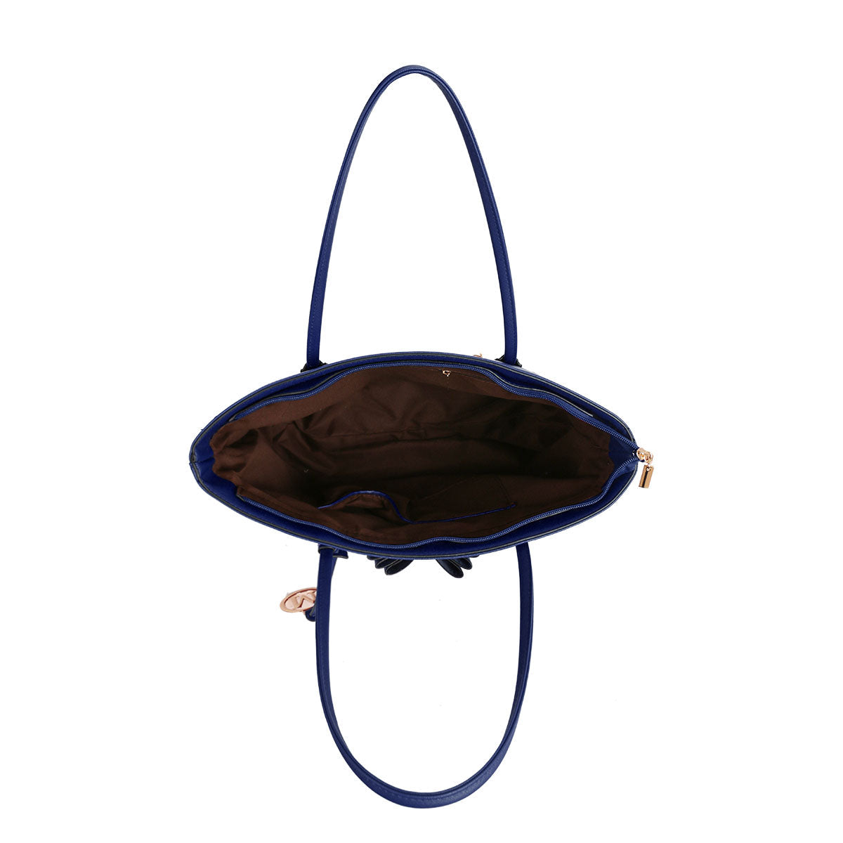 GESSY BOW DETAIL TOTE BAG IN BLUE