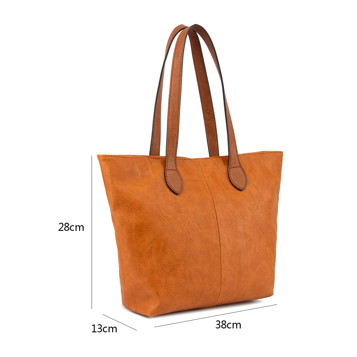 GESSY DURABLE TOTE HANDBAG LARGE CAPACITY IN LIGHT TAUPE
