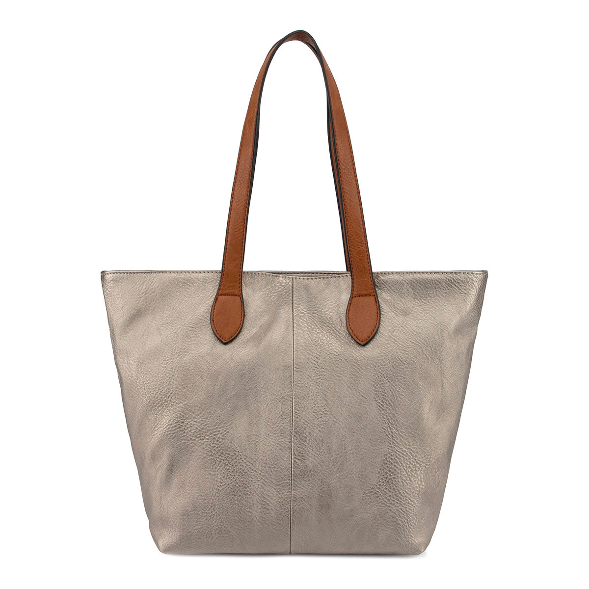 GESSY DURABLE TOTE HANDBAG LARGE CAPACITY IN PEWTER
