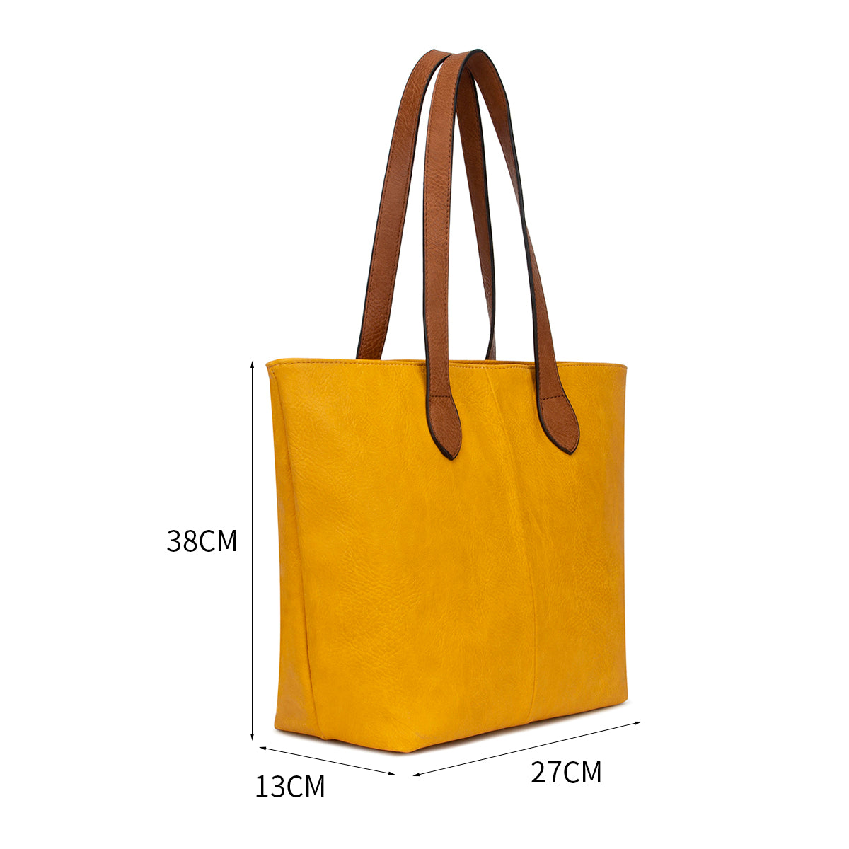 GESSY DURABLE TOTE HANDBAG LARGE CAPACITY IN YELLOW (OLD)