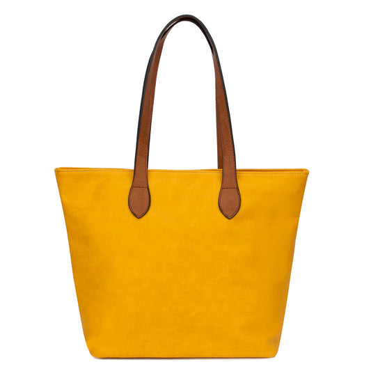 GESSY DURABLE TOTE HANDBAG LARGE CAPACITY IN YELLOW (OLD)
