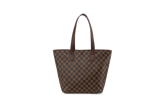 GESSY RETRO CHECKERED TOTE HANDBAG IN COFFEE