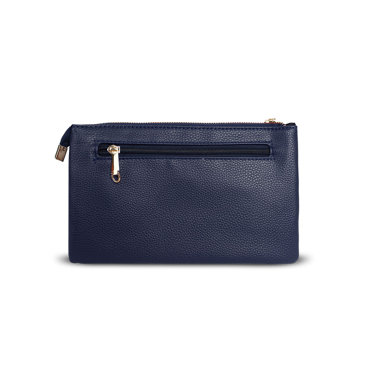 GESSY MEDIUM DOUBLE LAYERS CLUTCH BAG IN NAVY