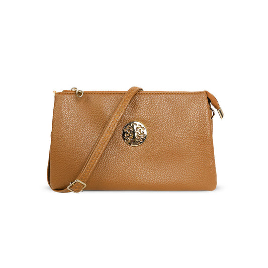 GESSY MEDIUM DOUBLE LAYERS CLUTCH BAG IN YELLOW