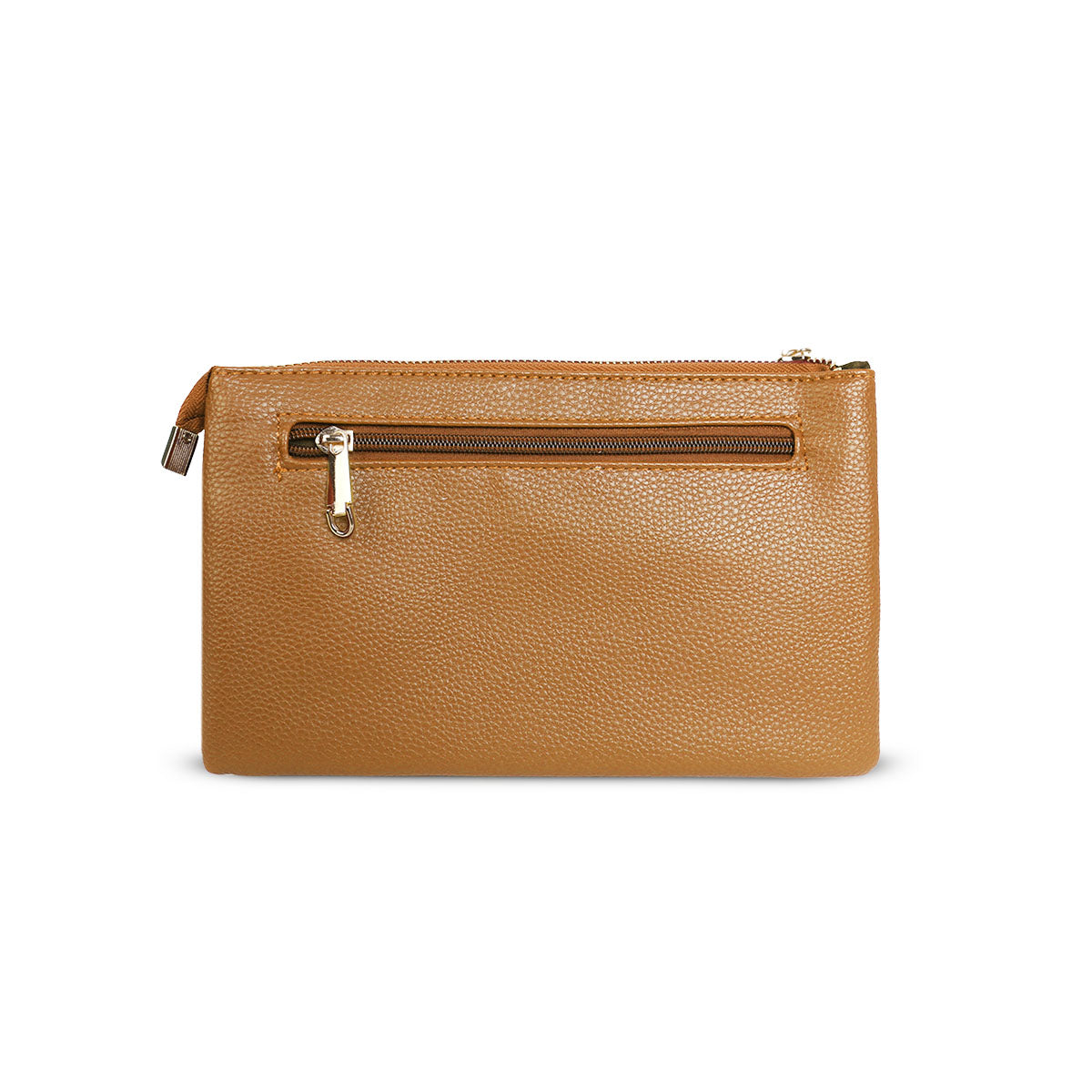 GESSY MEDIUM DOUBLE LAYERS CLUTCH BAG IN YELLOW