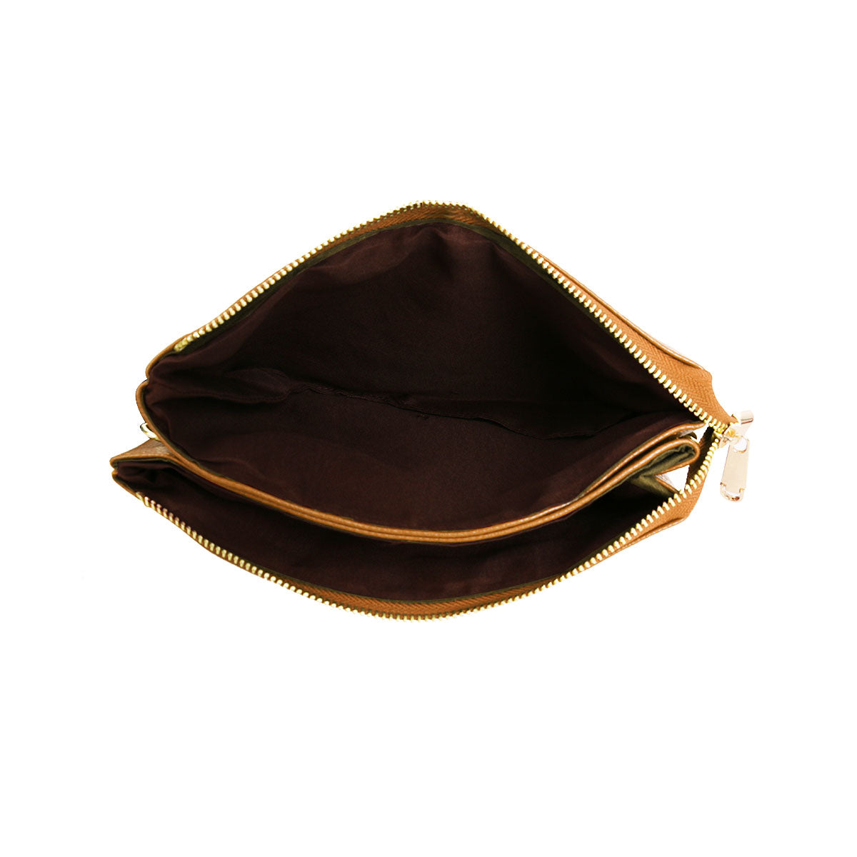 GESSY MEDIUM DOUBLE LAYERS CLUTCH BAG IN YELLOW