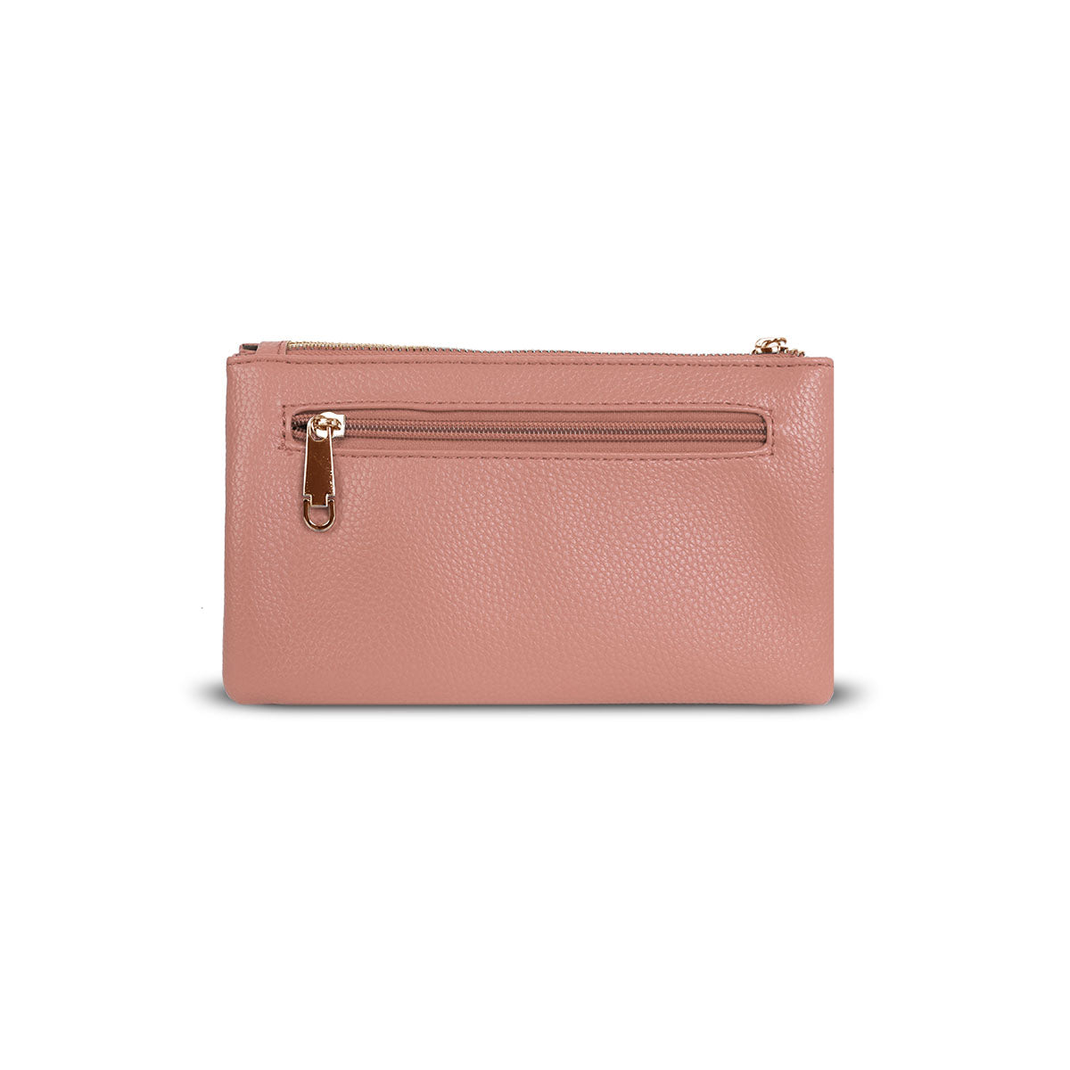 GESSY SM ALLDOUBLE LAYERS CLUTCH BAG IN NUDE