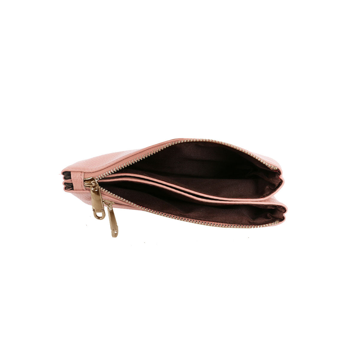 GESSY SM ALLDOUBLE LAYERS CLUTCH BAG IN NUDE