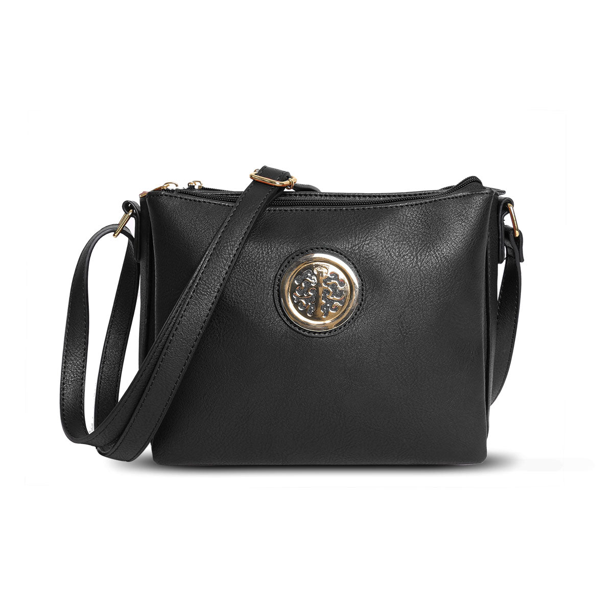 GESSY THREE-LAYER CROSS BODY BAG