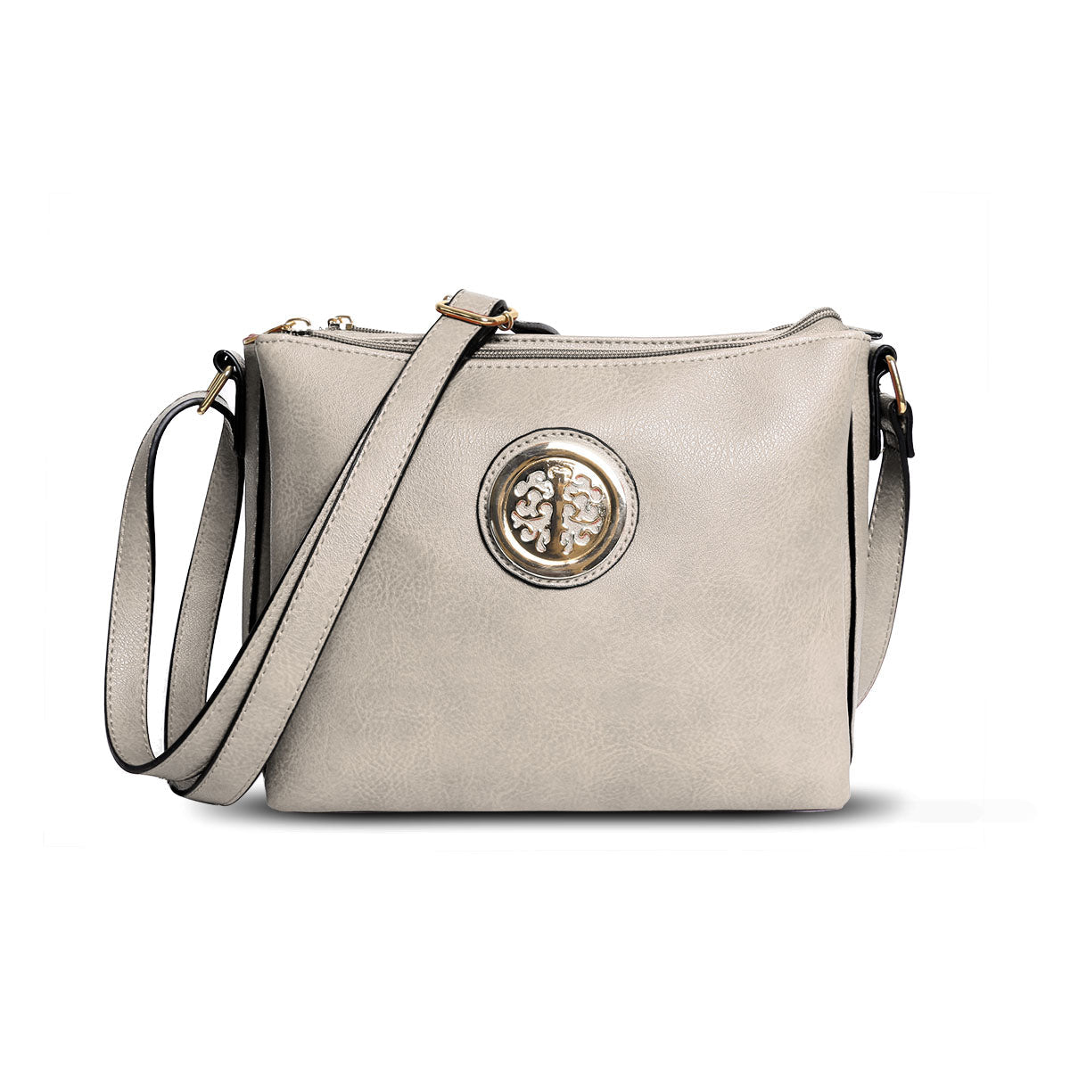 GESSY THREE-LAYER CROSS BODY BAG